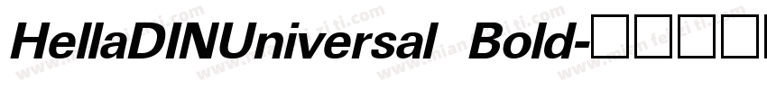 HellaDINUniversal Bold字体转换